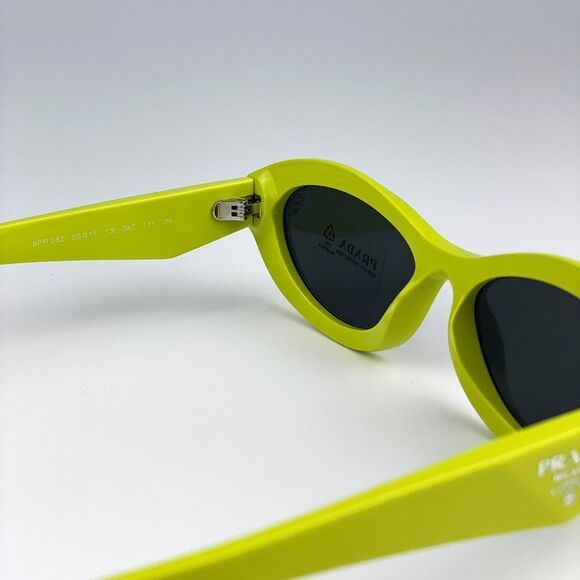 Prada PR26ZS 13L08Z Sunglasses Cedar Dark Grey Oval Women - Picture 13 of 14